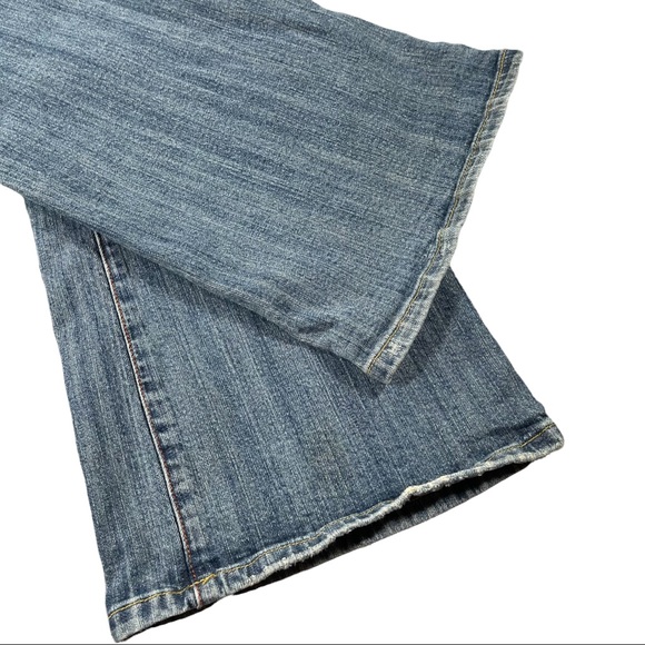 Zana Di size 13 flare leg jeans with butterfly embellished back pockets - Picture 3 of 10